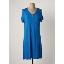 HAJO - Robe mi-longue bleu en viscose pour femme - Taille 42 - Modz