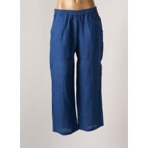 AGATHE & LOUISE - Pantalon large bleu en lin pour femme - Taille 44 - Modz