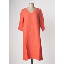 COUTURIST - Robe mi-longue orange en lin pour femme - Taille 38 - Modz