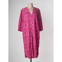 MKT STUDIO - Robe mi-longue rose en coton pour femme - Taille 38 - Modz
