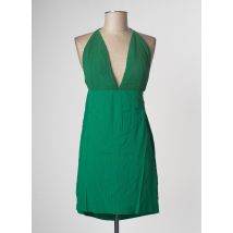 KARMA KOMA - Robe courte vert en lin pour femme - Taille 38 - Modz