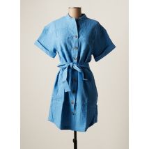 FRNCH - Robe courte bleu en coton pour femme - Taille 38 - Modz