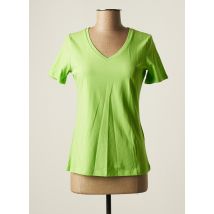 LEO & UGO - T-shirt vert en coton pour femme - Taille 40 - Modz