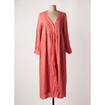 CHICOSOLEIL - Robe longue rose en coton pour femme - Taille 36 - Modz