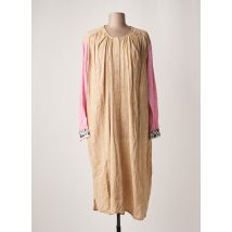 CHICOSOLEIL - Robe mi-longue beige en coton pour femme - Taille 36 - Modz