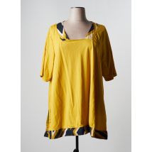 G!OZE - T-shirt jaune en viscose pour femme - Taille 54 - Modz