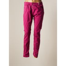 PLEASE - Pantalon droit violet en coton pour femme - Taille 40 - Modz