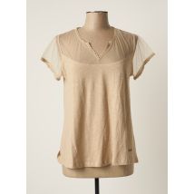 AGATHE & LOUISE - T-shirt beige en coton pour femme - Taille 42 - Modz