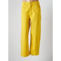 BLUTSGESCHWISTER - Pantalon large jaune en coton pour femme - Taille 44 - Modz