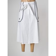 TRICOT CHIC - Jupe mi-longue blanc en coton pour femme - Taille 44 - Modz
