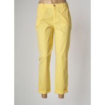 SIGNE NATURE - Pantalon chino jaune en coton pour femme - Taille 44 - Modz