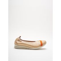 HIRICA - Ballerines beige en cuir pour femme - Taille 36 - Modz