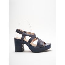 WONDERS - Sandales/Nu pieds bleu en cuir pour femme - Taille 38 - Modz