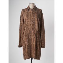 GUESS - Robe mi-longue marron en polyester pour femme - Taille 36 - Modz