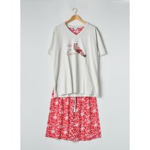ARTHUR - Pyjashort rouge en coton pour homme - Taille 46 - Modz