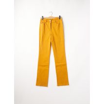 BREAL - Pantalon droit jaune en coton pour femme - Taille 46 - Modz