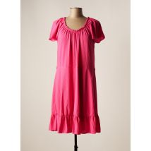 BREAL - Robe mi-longue rose en polyester pour femme - Taille 44 - Modz