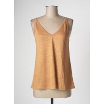 INDI & COLD - Top marron en lin pour femme - Taille 38 - Modz