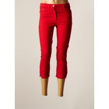 FELINO - Pantacourt rouge en coton pour femme - Taille 42 - Modz