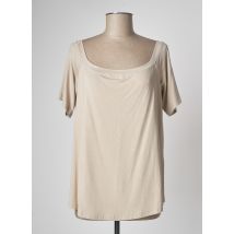 MAT. - T-shirt beige en viscose pour femme - Taille 52 - Modz