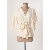 LES P'TITES BOMBES - Veste kimono beige en coton pour femme - Taille 40 - Modz