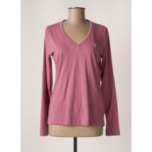 U.S. POLO ASSN - T-shirt violet en coton pour femme - Taille 38 - Modz