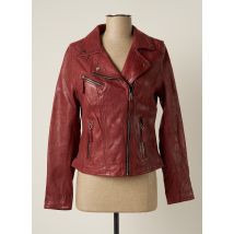 OAKWOOD - Veste en cuir rouge en coton pour femme - Taille 40 - Modz