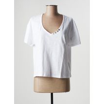 MD'M - Top blanc en coton pour femme - Taille 42 - Modz