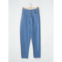 PAKO LITTO - Pantalon droit bleu en coton pour femme - Taille 36 - Modz