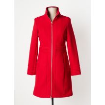 TINTA STYLE - Manteau long rouge en polyester pour femme - Taille 34 - Modz