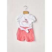 GYMP - Ensemble short rouge en coton pour fille - Taille 12 M - Modz