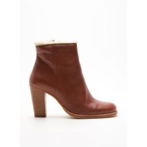 SESSUN - Bottines/Boots marron en cuir pour femme - Taille 38 - Modz