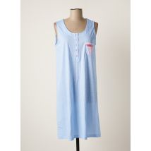 SENORETTA - Chemise de nuit bleu en coton pour femme - Taille 40 - Modz