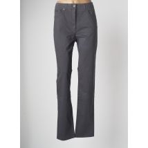 JOCAVI - Pantalon slim gris en coton pour femme - Taille 46 - Modz