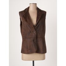 RABE - Gilet sans manche marron en polyester pour femme - Taille 38 - Modz