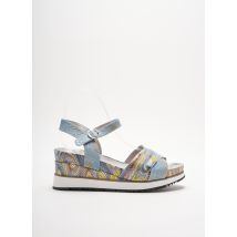 LAURA VITA - Sandales/Nu pieds bleu en textile pour femme - Taille 38 - Modz