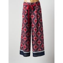 PAUSE CAFE - Pantalon large rouge en polyester pour femme - Taille 40 - Modz