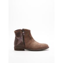 REQINS - Bottines/Boots marron en cuir pour fille - Taille 34 - Modz