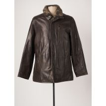 MILESTONE - Veste en cuir marron en cuir d'agneau pour homme - Taille L - Modz