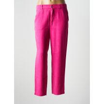 YERSE - Pantalon droit rose en viscose pour femme - Taille 36 - Modz