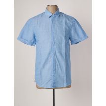 MAISON SCOTCH - Chemise manches courtes bleu en coton pour homme - Taille S - Modz