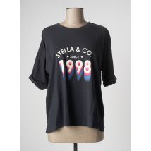 STELLA FOREST - T-shirt gris en coton pour femme - Taille 38 - Modz