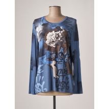 HAJO - T-shirt bleu en viscose pour femme - Taille 42 - Modz
