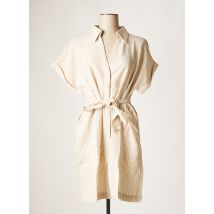 LAURE + MAX - Robe mi-longue beige en coton pour femme - Taille 38 - Modz