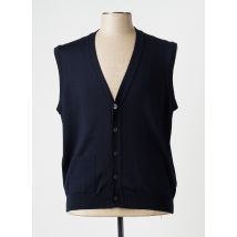 BERAC - Gilet sans manche bleu en merinos pour homme - Taille M - Modz