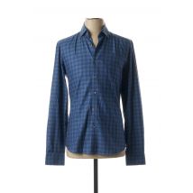 OLYMP - Chemise manches longues bleu en coton pour homme - Taille S - Modz