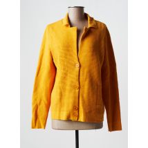 LE PETIT BAIGNEUR - Gilet manches longues jaune en coton pour femme - Taille 40 - Modz