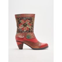 LAURA VITA - Bottines/Boots rouge en cuir pour femme - Taille 39 - Modz