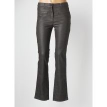 DIANE LAURY - Pantalon droit noir en coton pour femme - Taille 38 - Modz