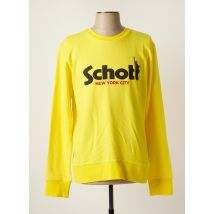 SCHOTT - Sweat-shirt jaune en polyester pour homme - Taille M - Modz
